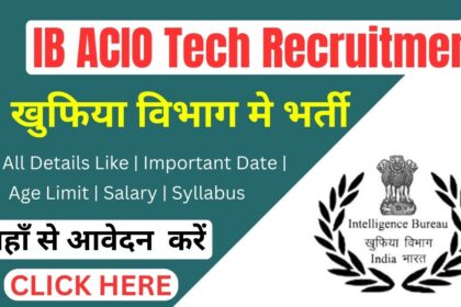 IB ACIO Tech Recruitment 2024