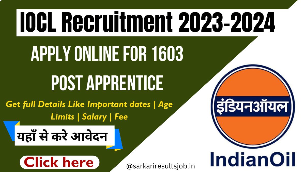 IOCL Apprentice Online Form