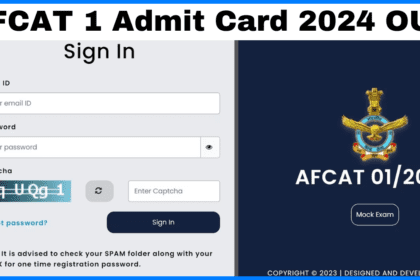 AFCAT 1 Admit Card 2024
